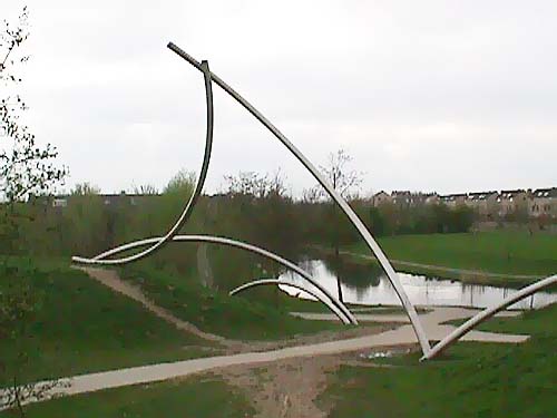 Houten Holland and the sculpture of Lucien den Arend - his site specific sculptures ordered by the city of Houten