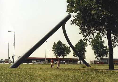 Spijkenisse Holland and the sculpture of Lucien den Arend - his site specific sculptures ordered by the city of Spijkenisse