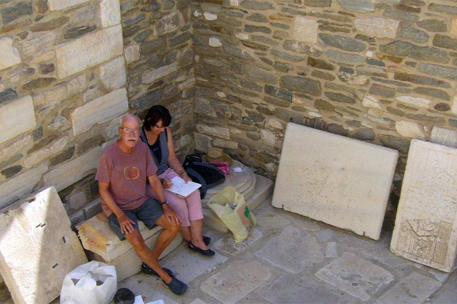 WORKSHOPS - Schilder- en teken cursussen op Paros, Griekenland. Een KUNST eiland.