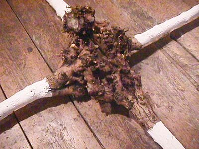 Homage to El Lissitzky - land art project with red steel element.