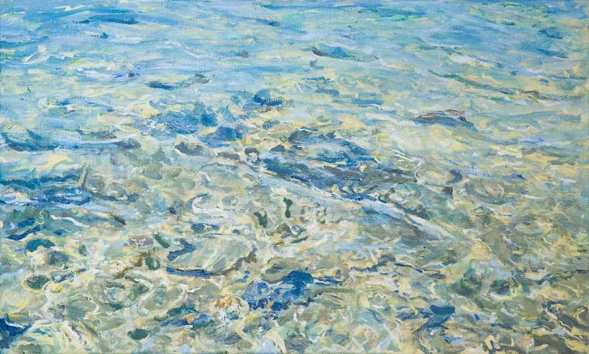 oil painting, clear sea - Wim Drion, painter