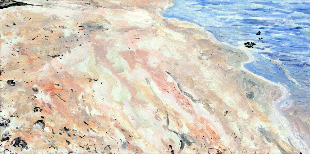 oil painting, clear sea - Wim Drion, painter