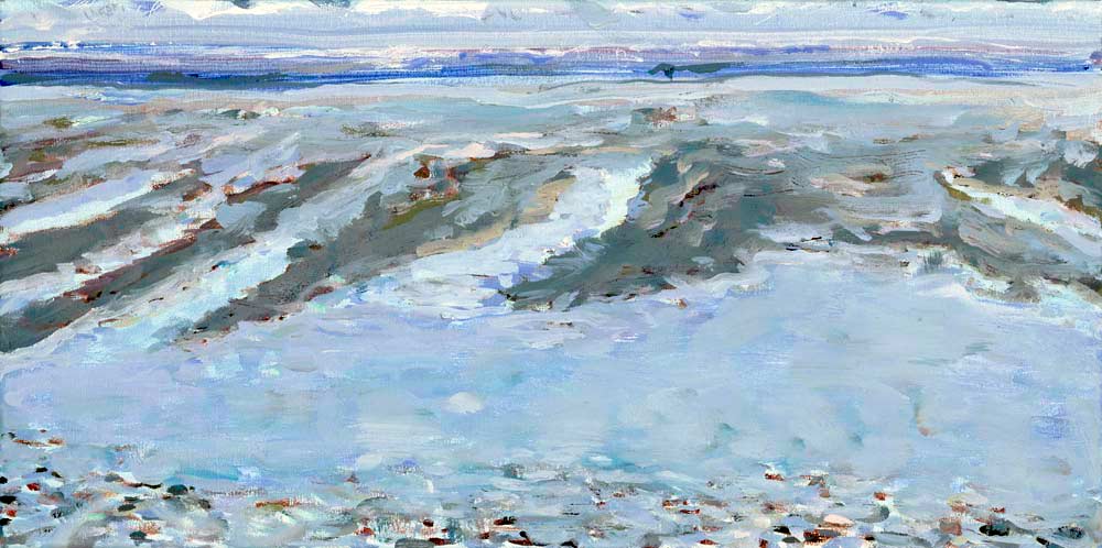 oil painting, clear sea - Wim Drion, painter