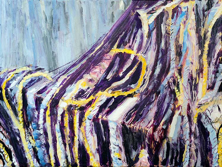 2013 - oil painting on canvas - fishnets - 100x60cm