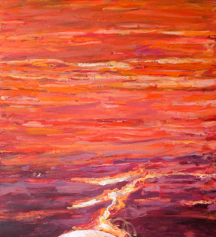 2014 - oil painting on canvas - "sunset" - 100x100cm