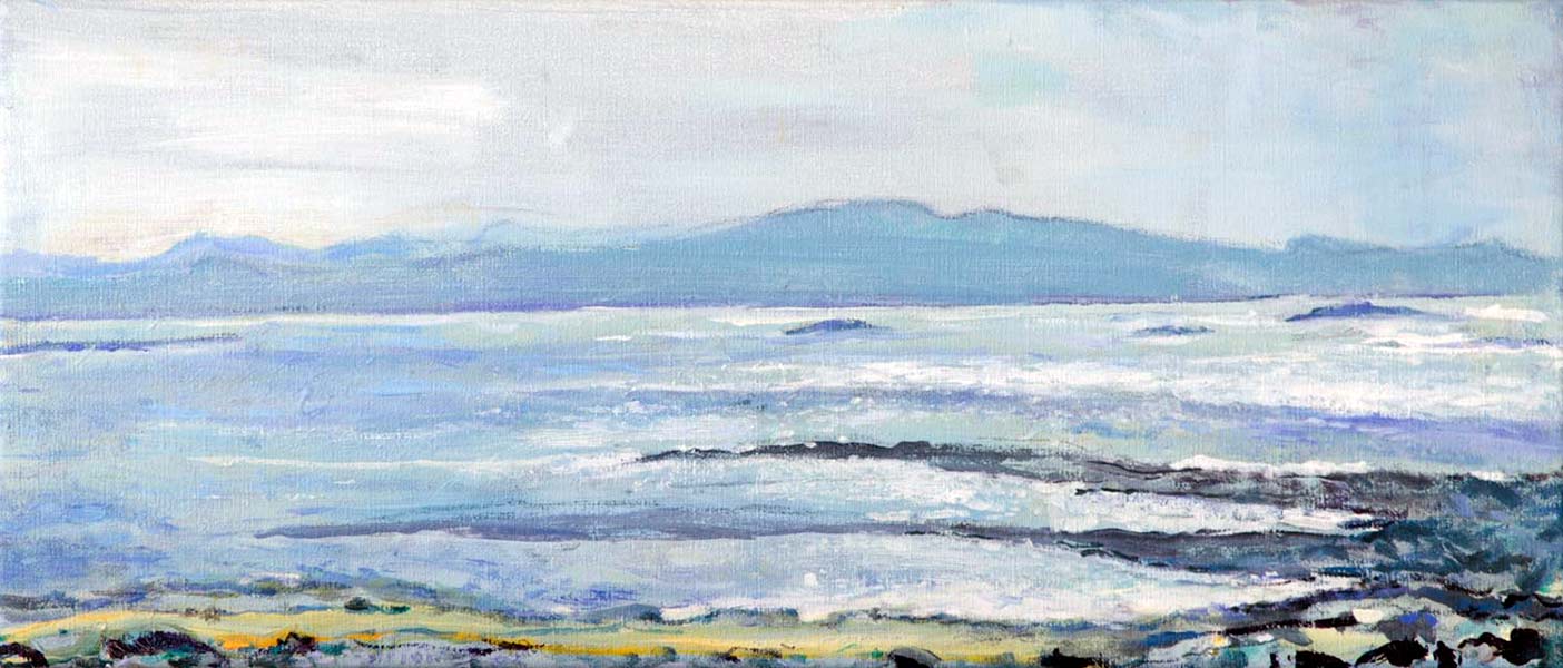 sea Paros morning - 70x30cm - 2015 - oil paint on canvas