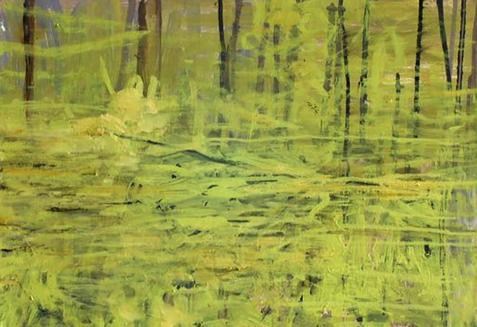 rivier - olieverf op linnen - 150x150 cm - 2006