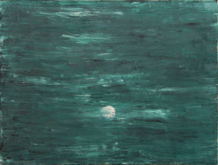 lage maan - olieverf op linnen - 120x90 cm - 2009
