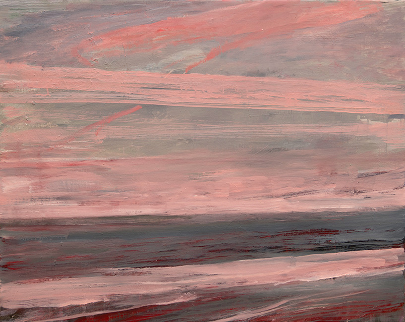 winterwandeling -  olieverf op linnen - 80x50 cm - 2011