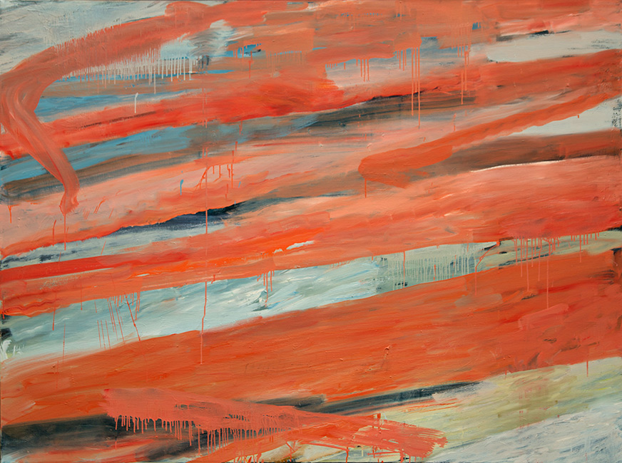 gedachte aan een landschap - olieverf op linnen - 100x130 cm - 2011