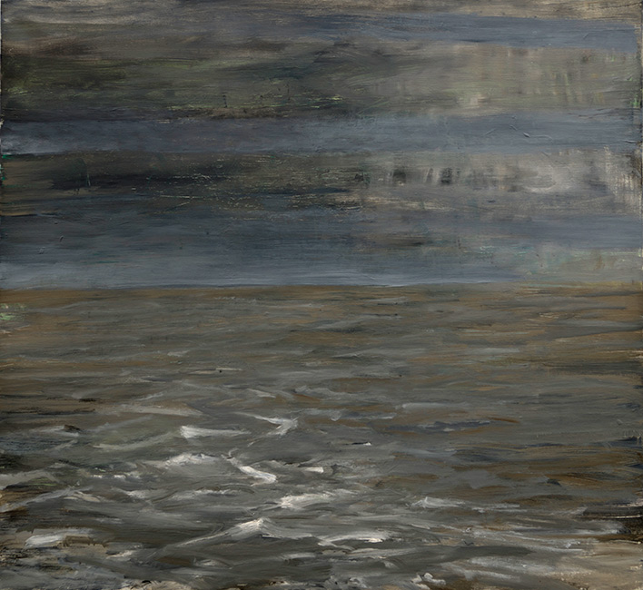 stadspark in de sneeuw - olieverf op linnen - 180x145 cm - 2010/11